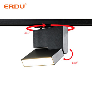 ERDU Commercial Aluminum Track Lights Hotel  Floding Led Linear Track Light Modern Led Track Lights