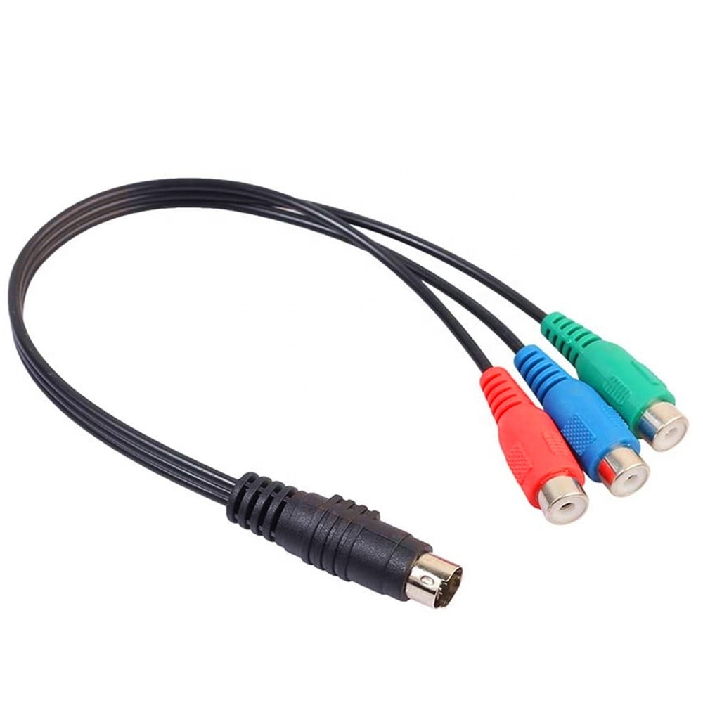 7-Pin S-Video to HDTV / 3 RCA RGB (Red, Blue, & Green) Component HDTV Video Cable