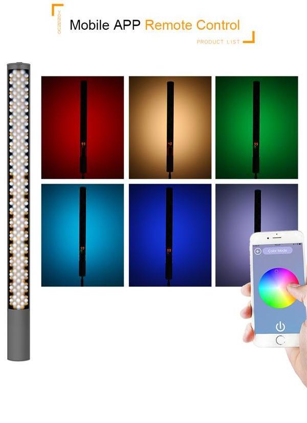 YONGNUO YN360II YN360 II 3200K-5500K Changeable RBG Colorful Handheld LED Video Light with Built-in 5200mAh Lithium Battery