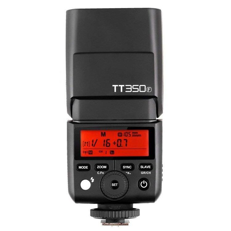 Godox TT350 Mini Speedlite Compact Flash 2.4GHz HSS 1/8000s TTL GN36 for Canon or Nikon or Sony Fujifilm lumix Olympus cameras