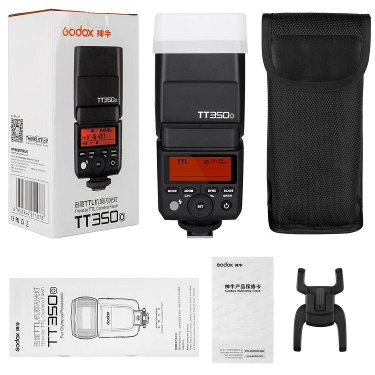 Godox TT350 Mini Speedlite Compact Flash 2.4GHz HSS 1/8000s TTL GN36 for Canon or Nikon or Sony Fujifilm lumix Olympus cameras