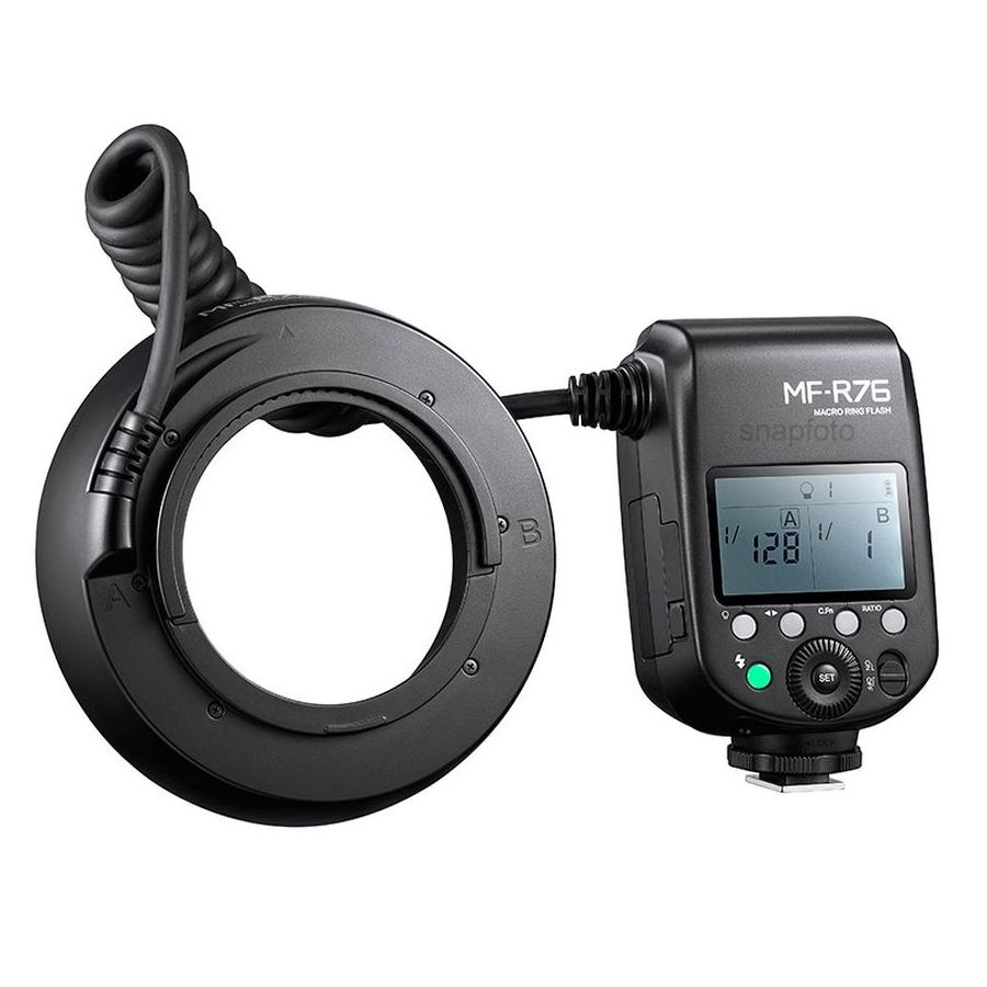 Godox MF-R76 RING76 5000K Macro LED Ring Light Macro Speedlite Flash Light for DSLR Canon Sony Nikon Camera