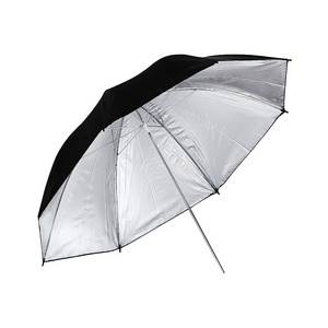 83cm 33" Photo Studio Video Flash Light Grained Umbrella Reflective Reflector Black Sliver Photo Photography Umbrellas