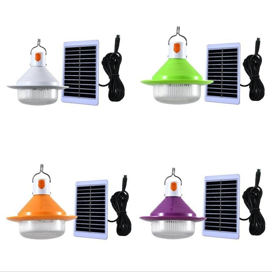 3 Modes Solar Bulb Lights Outdoor Waterproof Lamp Solar Panel Rechargeable Led Emergency Camping Light Bulb