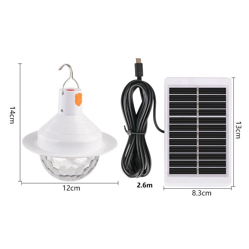 3 Modes Solar Bulb Lights Outdoor Waterproof Lamp Solar Panel Rechargeable Led Emergency Camping Light Bulb