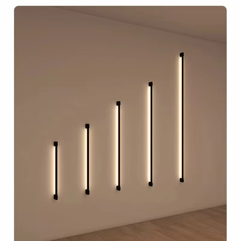 Decorative Modern Dimmable Linear Grille Light Hanging Led Aluminum Hanging Panel Linear Led Ceiling Light Fixture