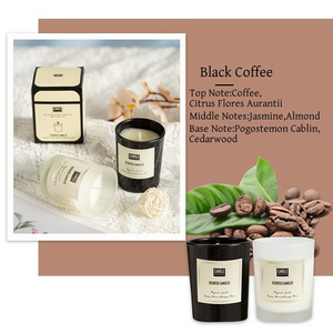 Black Coffee Fragrance Wax Smokeless Fragrance Plant Wax Luxury Scented Candle Long Burning Long Lasting