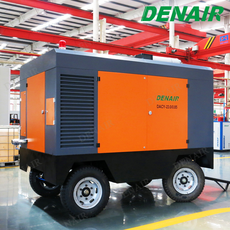 Diesel Rotary Screw Type 3000 psi air compressor