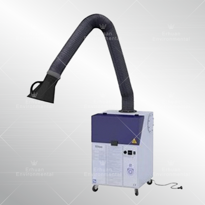 Mobile Air Filtration Unit Extractor Welding Fume Extraction 2 Arm Smoking Pipe Cleaner