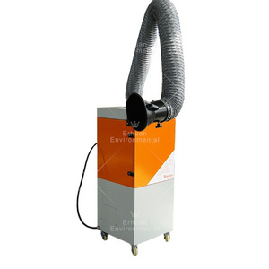 Mobile Air Filtration Unit Extractor Welding Fume Extraction 2 Arm Smoking Pipe Cleaner