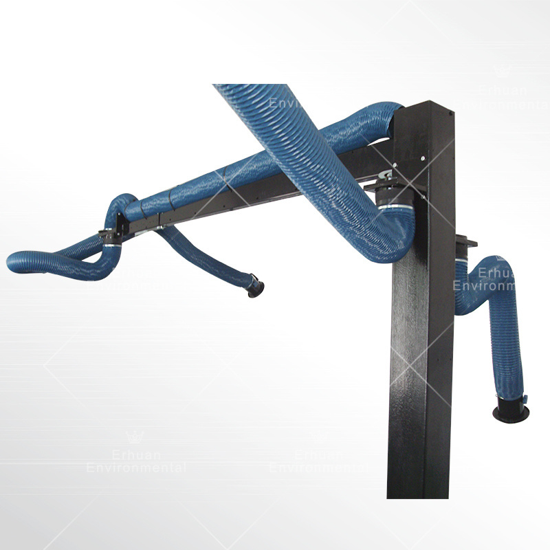 industrial air ventilation system/welding fume extraction system with flexible suction arms