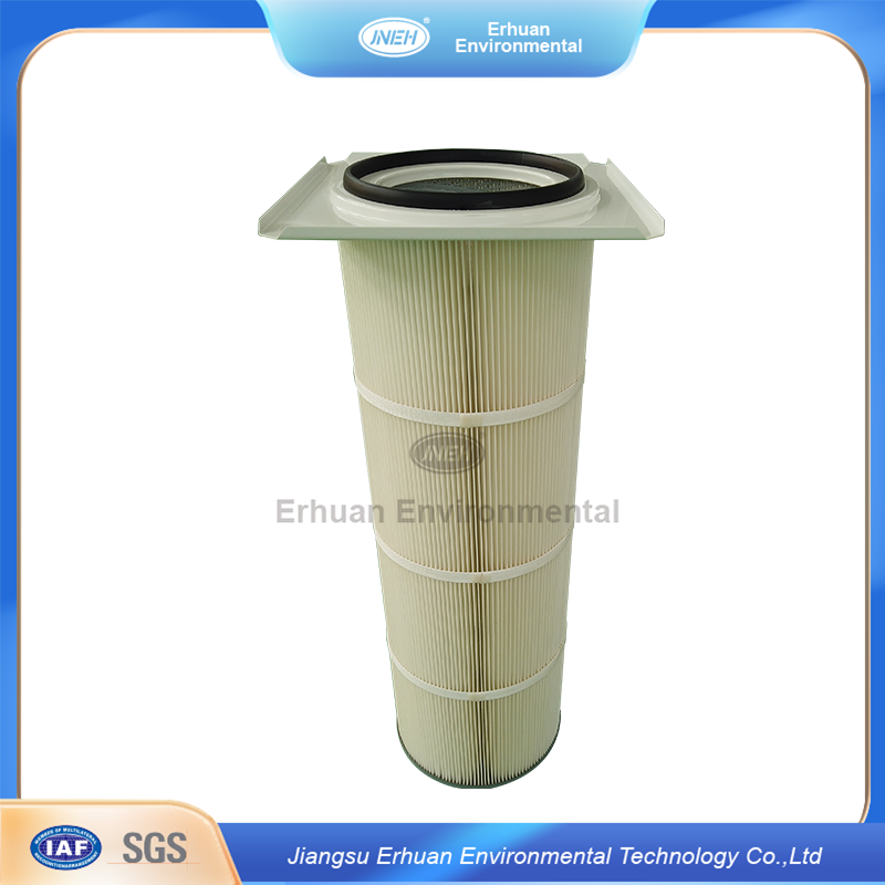 Erhuan Industrial Synthetic Fiilter Media Dust Air Cartridge Filter Price