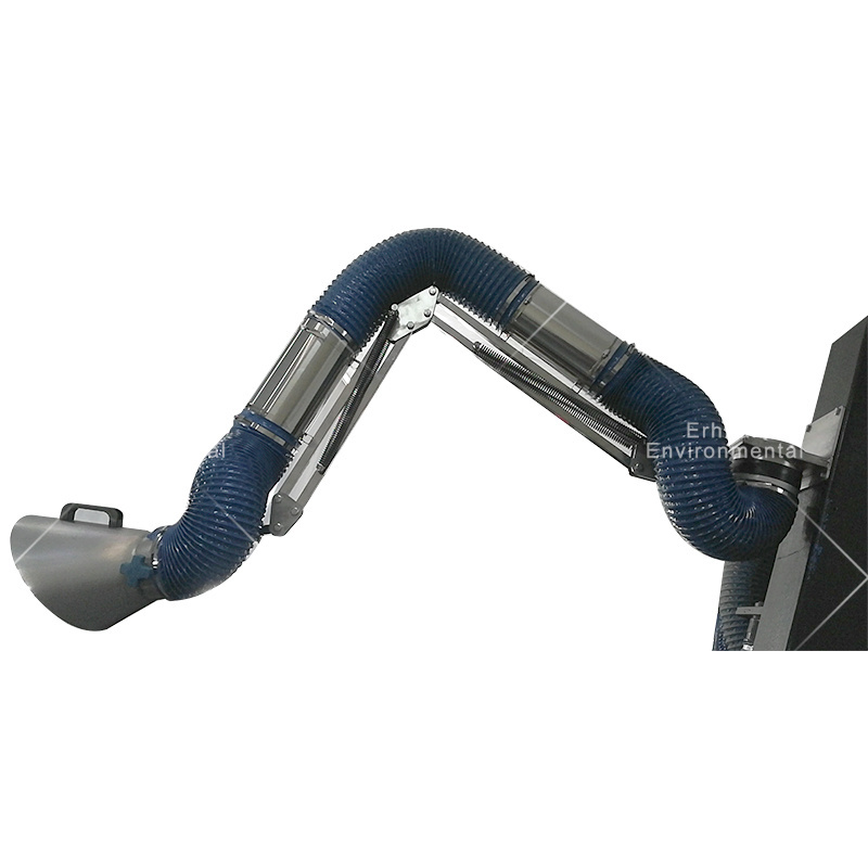 industrial air ventilation system/welding fume extraction system with flexible suction arms