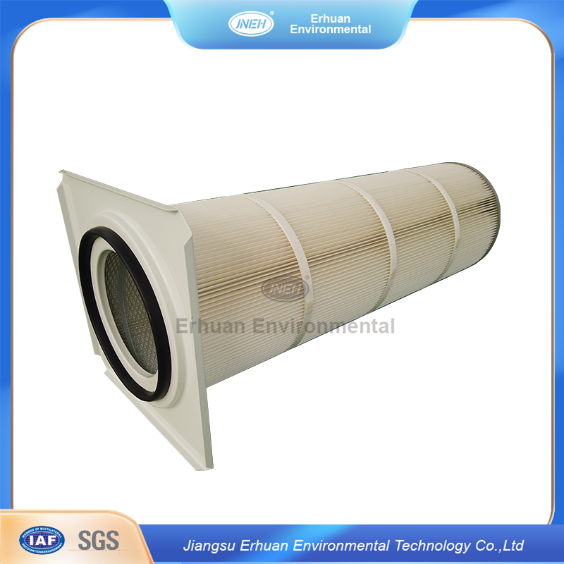 Erhuan Industrial Synthetic Fiilter Media Dust Air Cartridge Filter Price