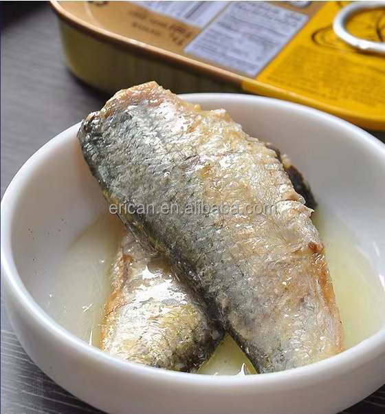 Hot Selling China Export Canned Fish Product OEM/ODM Available Pure Nature Flavor Canned Sardines In Vegetable Oil