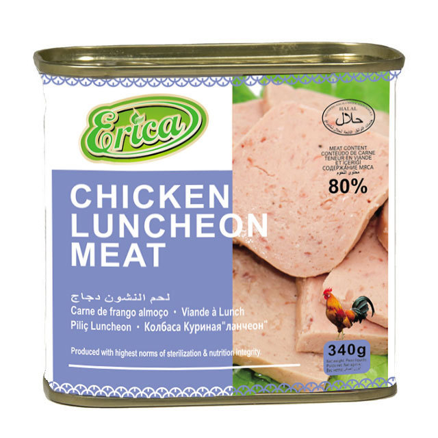 Chinese Export Manufacturers Halal Chicken/Beef Luncheon Meat 425G OEM/ODM Canned Meat at Competitive Prices