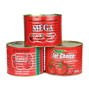 Manufacture Easy open aseptic Double Concentration 28-30% brix organic canned Tomato Paste in tin cans tomato ketchup