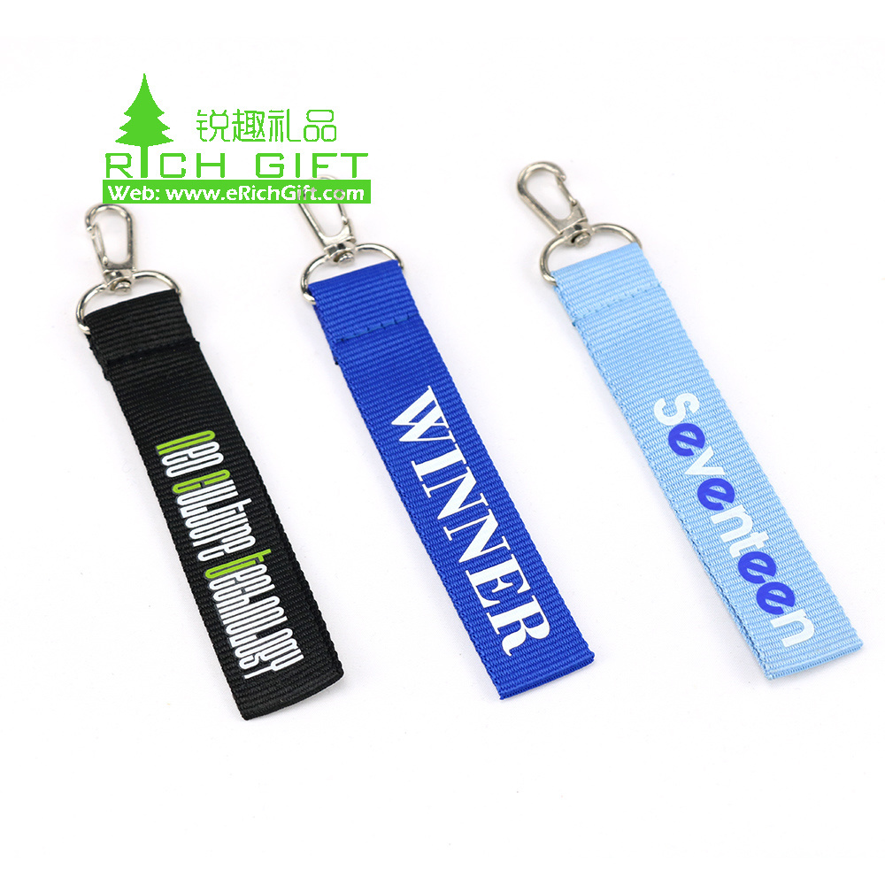 Sublimation blank girly cheap strap key fobs wristlet lanyard keychain pu for phone men id badge thin black plain lanyard