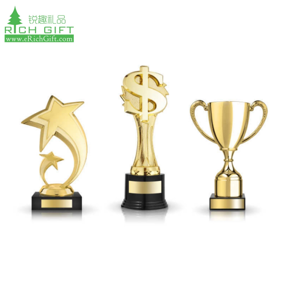 hot sale New Design sport Souvenirs Custom Blank carved metal Crystal Glass Trophy cup Award metal golf trophy