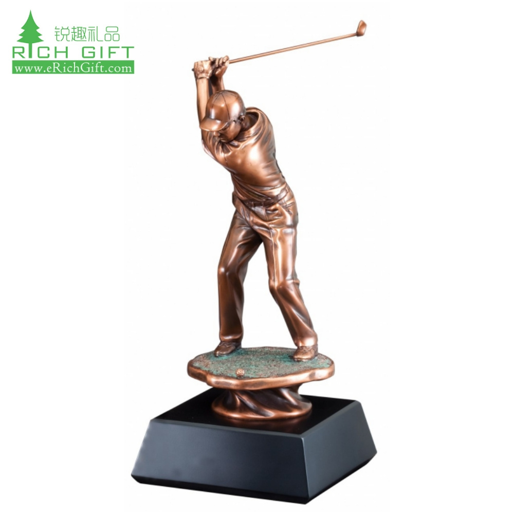 hot sale New Design sport Souvenirs Custom Blank carved metal Crystal Glass Trophy cup Award metal golf trophy