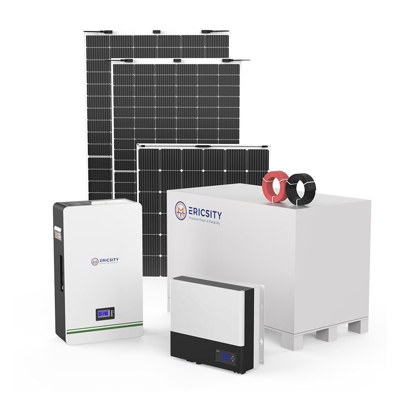 10kw off grid solar power system solar panel system home solar panel kit with battery and inverter