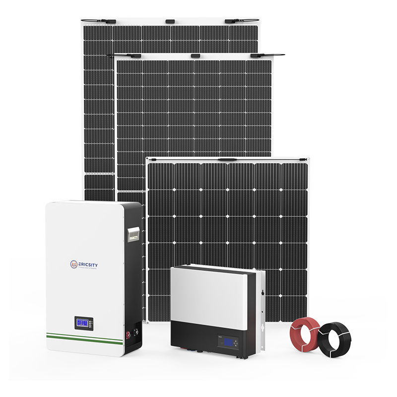 10kw off grid solar power system solar panel system home solar panel kit with battery and inverter