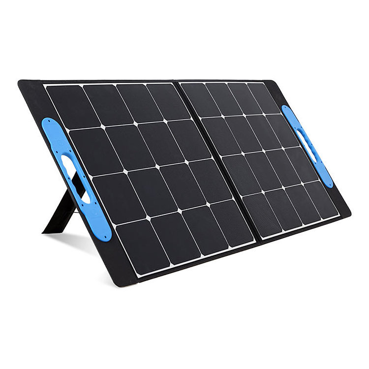 Ericsity foldable portable solar panel 100w light weight with 23% conversion efficient solar energy