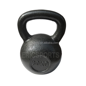 gym equipment 16KG Black Painted Power Coating Cast Iron kettlebell de goma