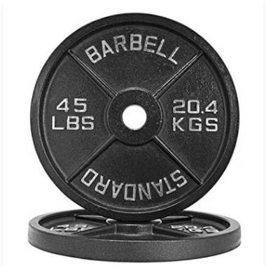 Weight Lifting Barbell  5LB  10LB 15LB  20LB 25LB OB Bumper Weight Plate