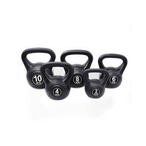 Cheap Cement Cast Iron Powder Coated Competizione Kettlebell 2kg 4kg 6KG 8KG 10KG 12KG 14KG 16KG Black PE kettlebell