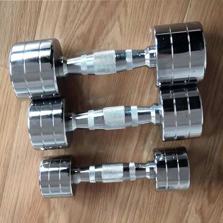 1kg  2kg 3kg 4kg 5kg 6kg 7kg 8kg 9kg 10kg cast iron fixed chromed dumbbell