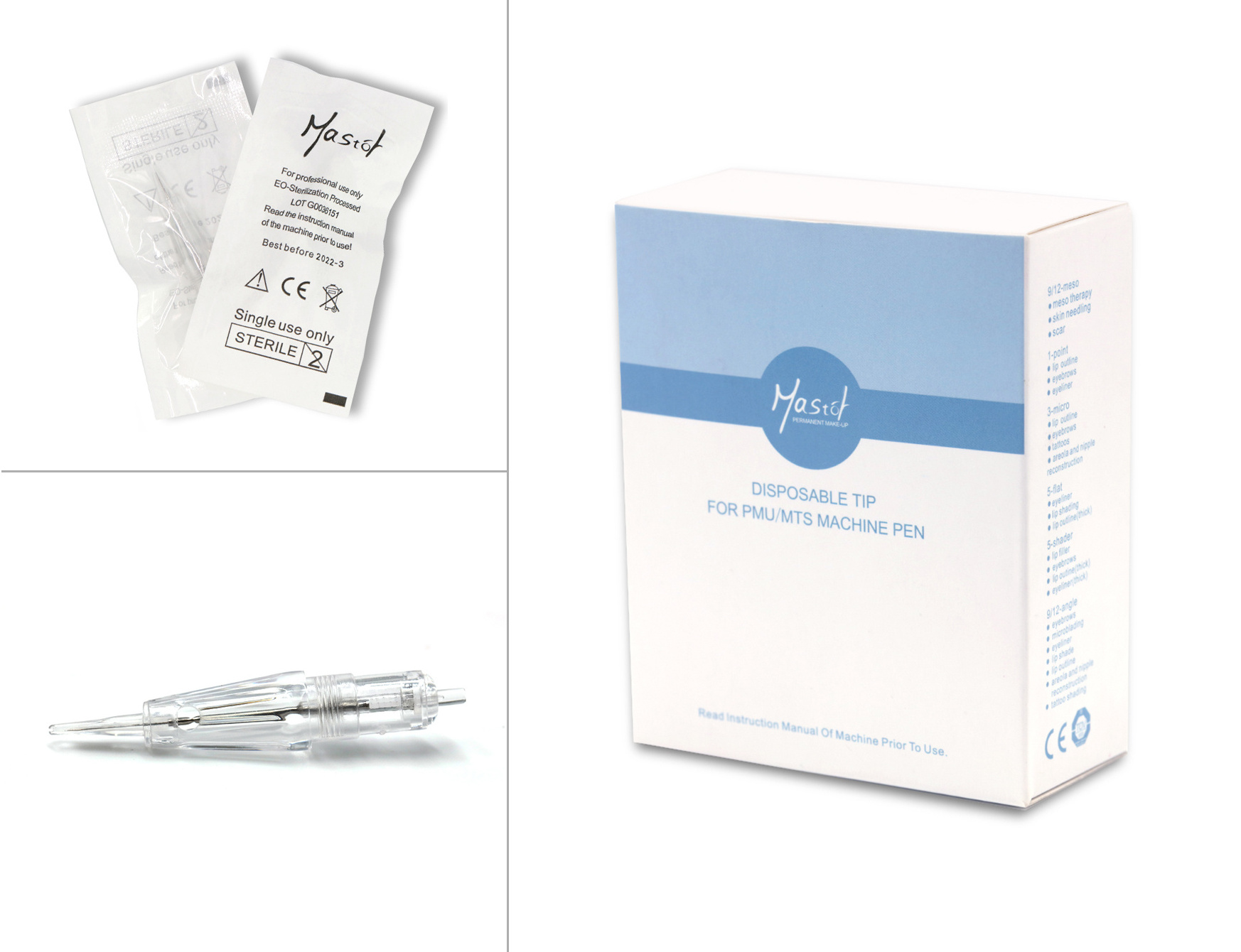 micro tattoo needle cartridges Mastor pigment pmu cartridge