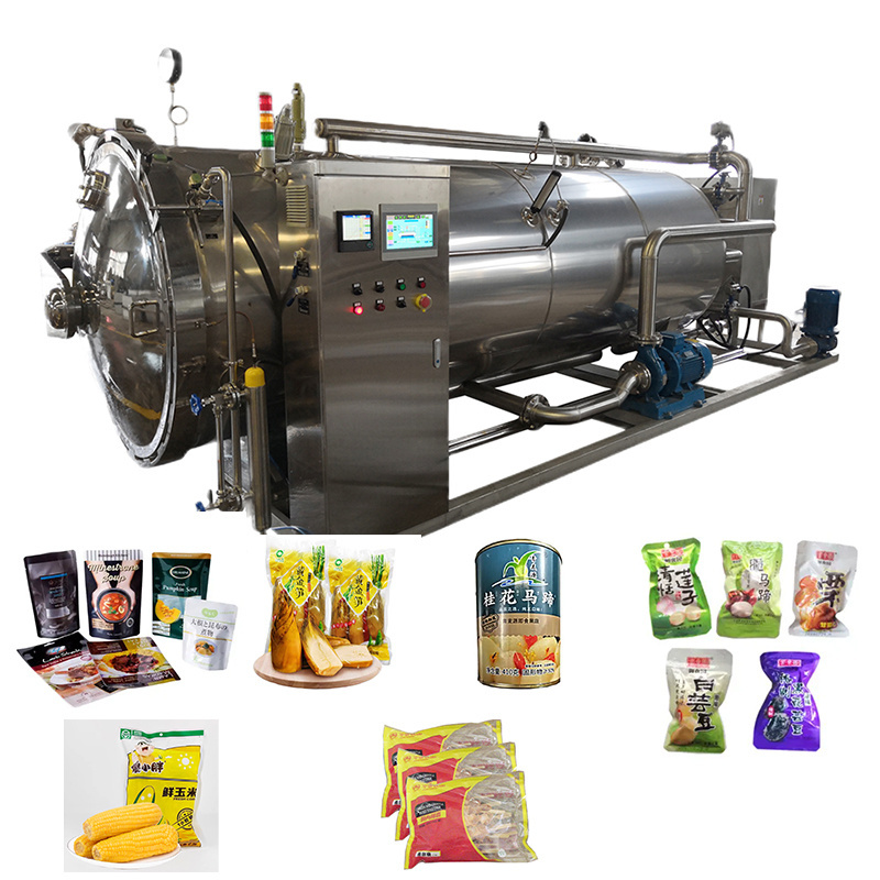 Canning Yogurt Milk Sack Food Beverage Engineering high pressure Water Bath Retort Sterilizer food sterilizer for retort pouches