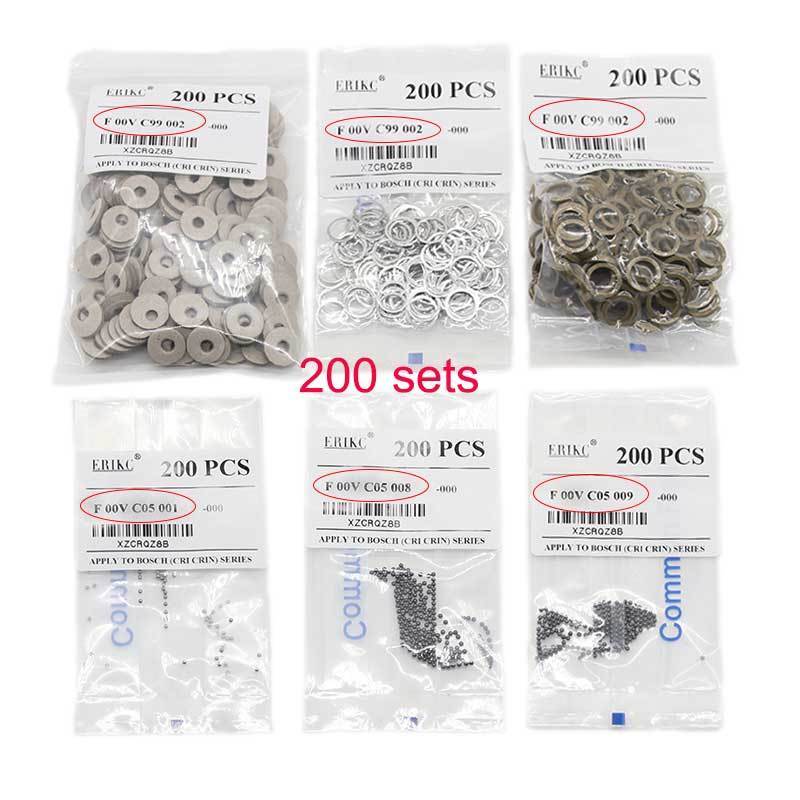 ERIKC F00VC99002 F00VC05001 diesel valve repair kit F00VC05008 F00VC05009 common rail injector ceramics ball kits 200 sets/bag