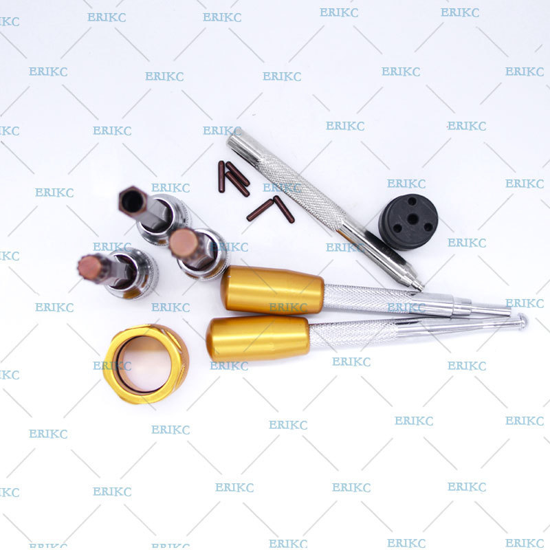 ERIKC diesel injector Disassemble control valve fit tools common rail injector valves dismantling fix injection assy