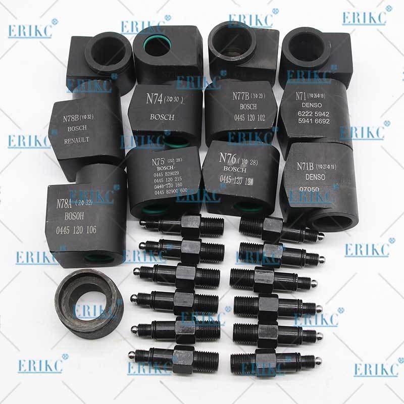 ERIKC fuel injector pump clamp tools conversion kits 12PCS injection automotive fixture repair tool