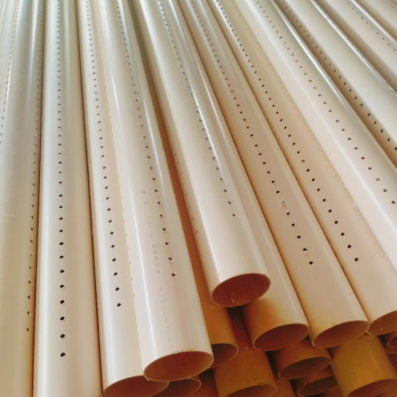 Factory Supply ISO DIN Standard High Pressure UPVC Perforated Pipe 2 inch 4 inch 6 inch PVC Drip Irrigation Pipe Prices