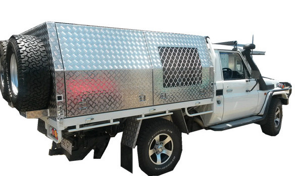 4x4 Aluminum Dual Cab custom ute tray with side box and mud arch guard for triton/ranger/hilux pickup