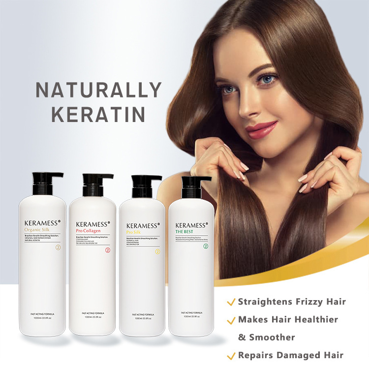 Hair Blowout Treatment Brazilian Nano Keratin Hair Treatment for Super Curly Coarse or Frizzy Hair Styles