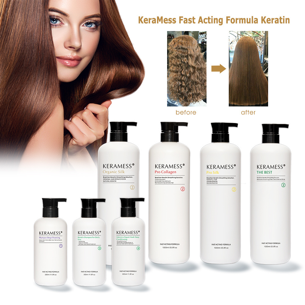 Hair Blowout Treatment Brazilian Nano Keratin Hair Treatment for Super Curly Coarse or Frizzy Hair Styles