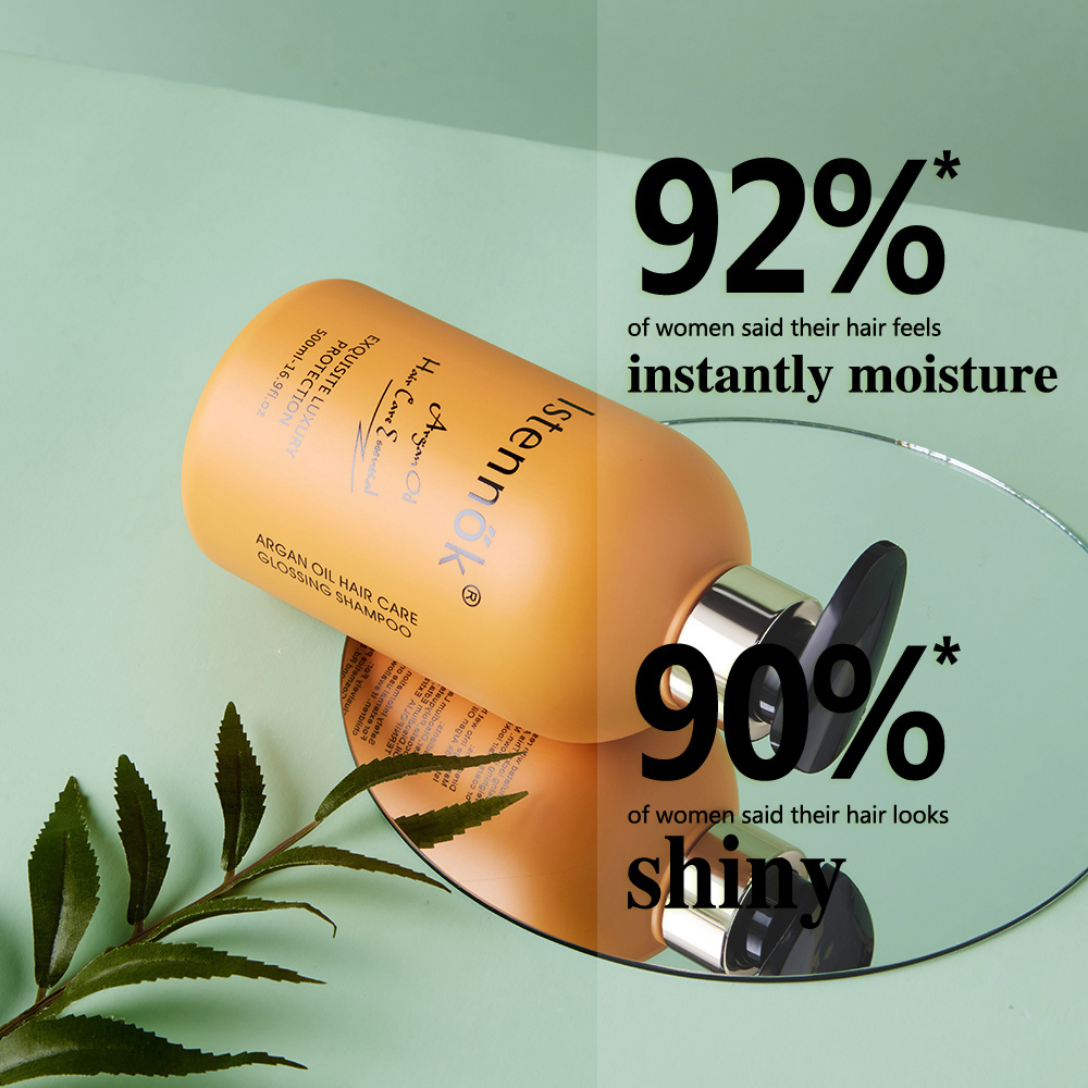 Private label Hair Shampoo Moroccan Argan Oil Organic Bulk Collagen Hair Shampoo Manufacturer for Anti frizz and shine you hair