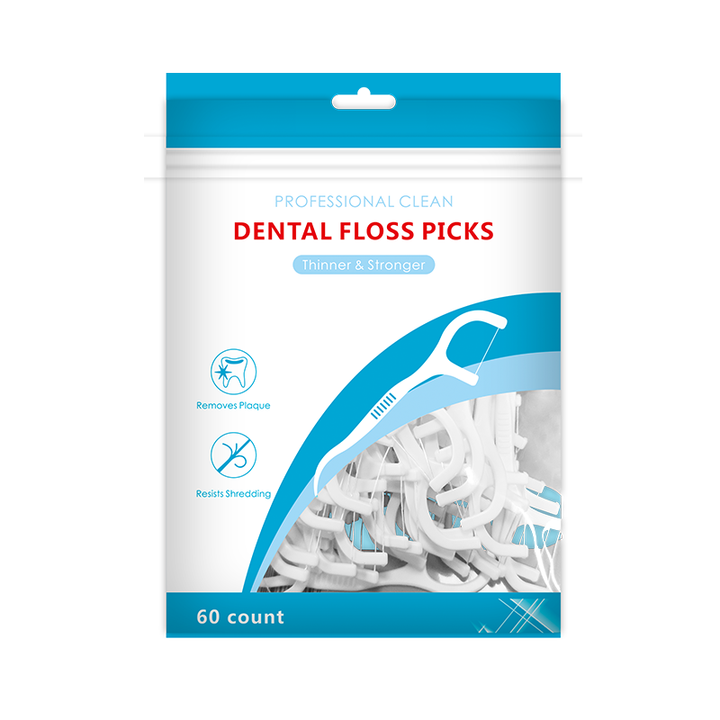 Hot Selling 60 Pieces Dental Floss Teeth Picks Plastic Oral Tooth Flossers GUM Soft Toothpicks