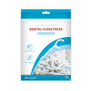 Hot Selling 60 Pieces Dental Floss Teeth Picks Plastic Oral Tooth Flossers GUM Soft Toothpicks