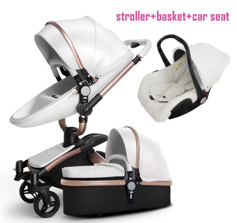 Baby Car Seat And Strollers Baby Pushchairs Carriage Poussette 3 En 1 Foldable Baby Stroller 3 In 1 With Car Seat