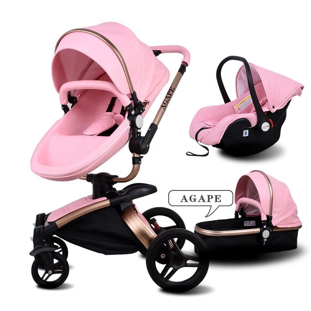 Baby Car Seat And Strollers Baby Pushchairs Carriage Poussette 3 En 1 Foldable Baby Stroller 3 In 1 With Car Seat