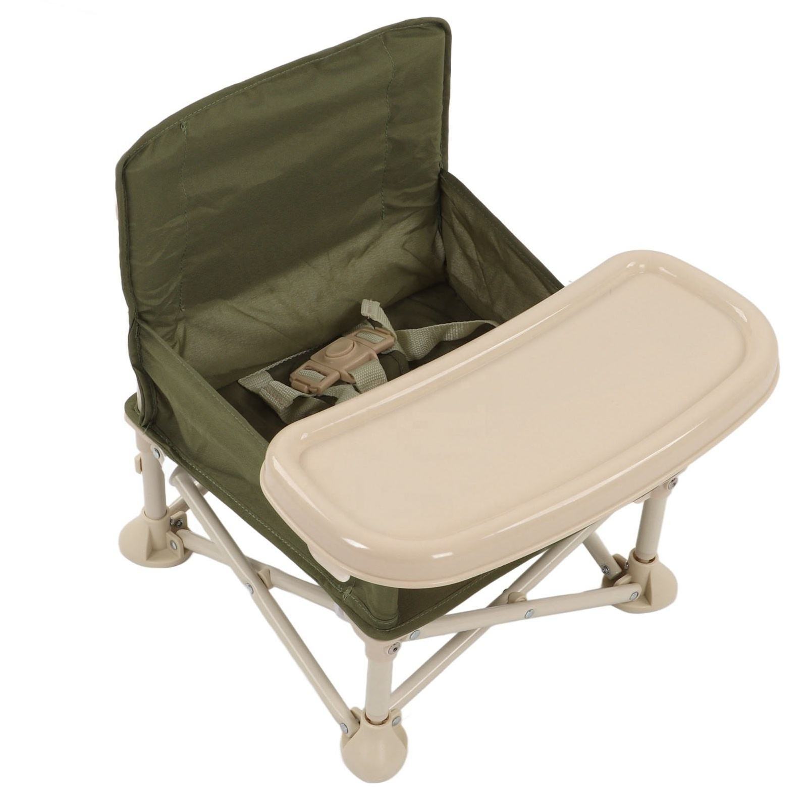 Baby Folding Portable outdoor Carry Bag High Chair for Eating Travel Booster Seat with Tray