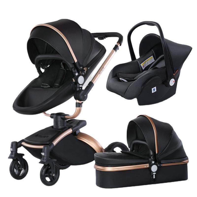 Baby Car Seat And Strollers Baby Pushchairs Carriage Poussette 3 En 1 Foldable Baby Stroller 3 In 1 With Car Seat