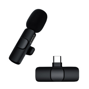 Factory direct mobile phone wireless lavalier microphone for Iphone, Xiaomi, Huawei mobile phone mini radio microphone