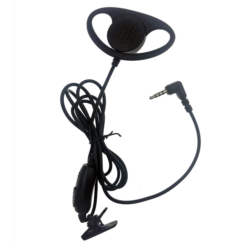 Tour Guide Sound transmitting Single side Earphone with Switch and Clip Sound transmitting Single side Earphone