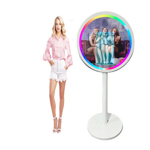 21.5" Magic Mirror Photo Booth Kiosk Shell Social Media Touch Screen Selfie Photobooth Box